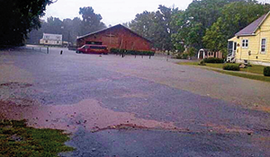 Flooding would follow most major storm. Photograph, Interfaith Partners for the Chesapeake